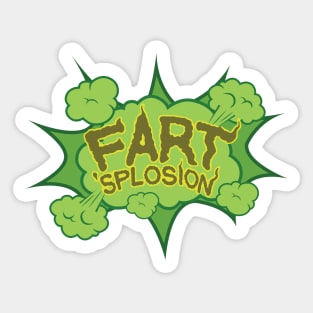 Fart 'splosion Sticker